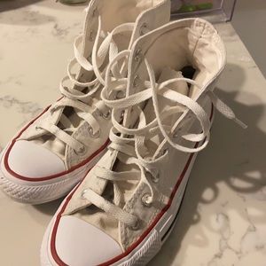 white high top converse